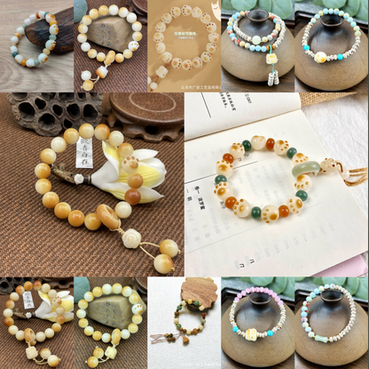 Z.【 Mia】Natural poojina bracelet Bodhi bracelet    (arrive about 7-12 days)