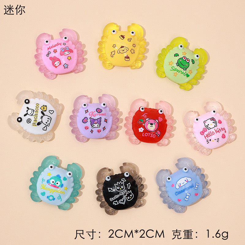 B8. 【 Mia 】 Luminous Glitter crab & Crab & Mini Crab Lucky bags   (arrive about 7-12 days)