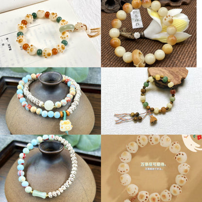 Z.【 Mia】Natural poojina bracelet Bodhi bracelet    (arrive about 7-12 days)